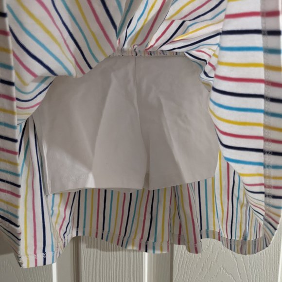 Multicolor stripe skirt with shorts attached - Picture 2 of 3